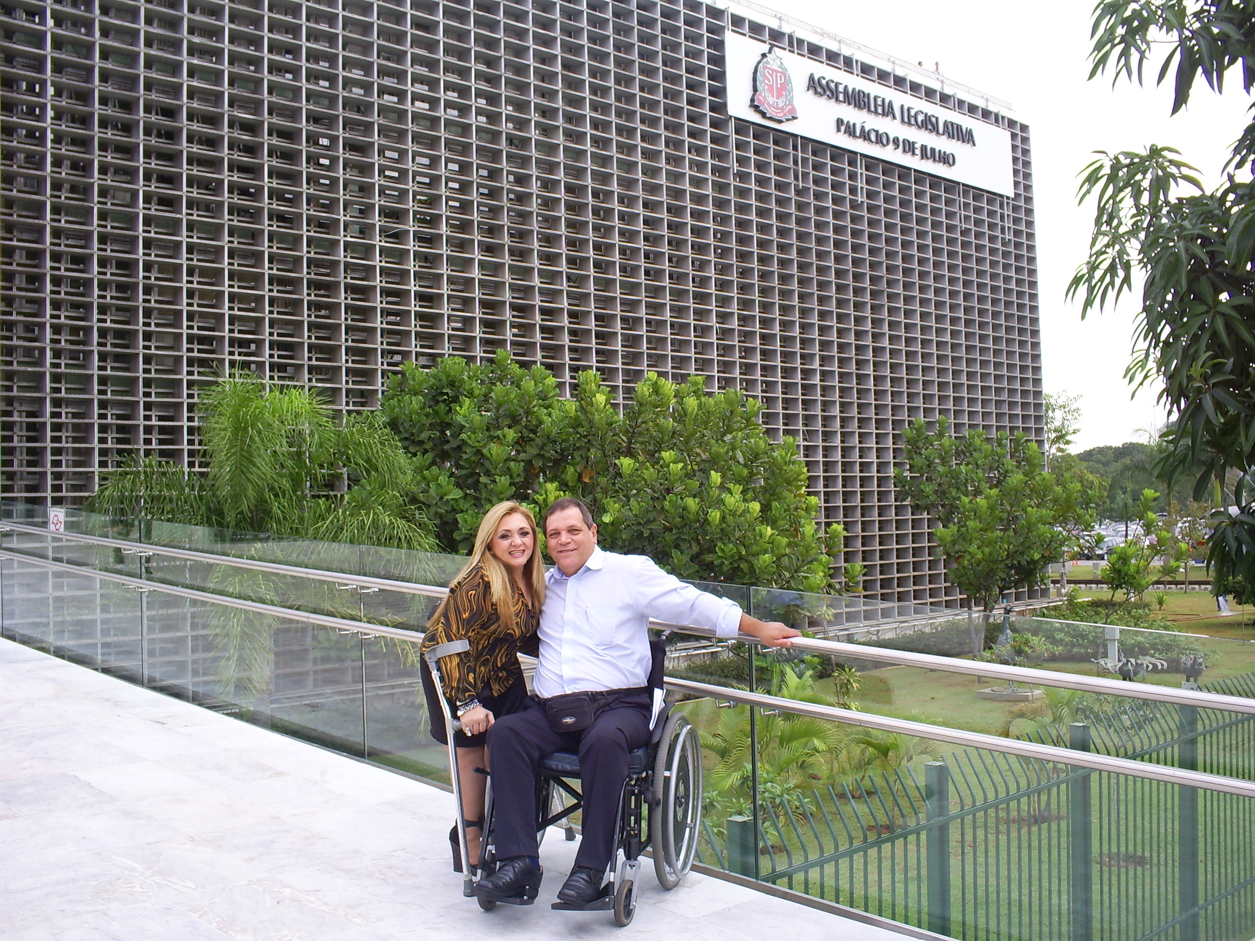 regina esp&oacute;sito e valdir tim&oacute;teo na ALESP
